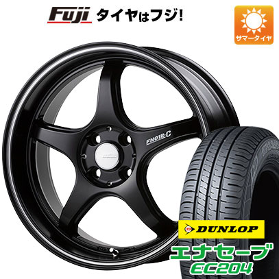 【新品国産4穴100車】 夏タイヤ ホイール4本セット 185/55R15 ダンロップ エナセーブ EC204 ゴジゲン PROレーサー FN01R-C STV 15インチ(送料無料) サマータイヤ