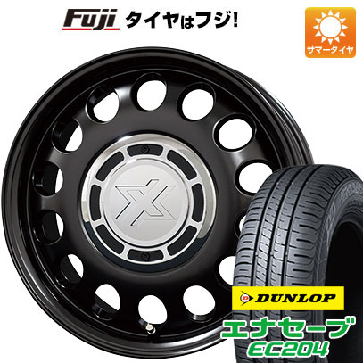 【新品国産4穴100車】 夏タイヤ ホイール4本セット 185/55R15 ダンロップ エナセーブ EC204 コスミック クロスブラッド スティール 15インチ(送料無料) サマータイヤ