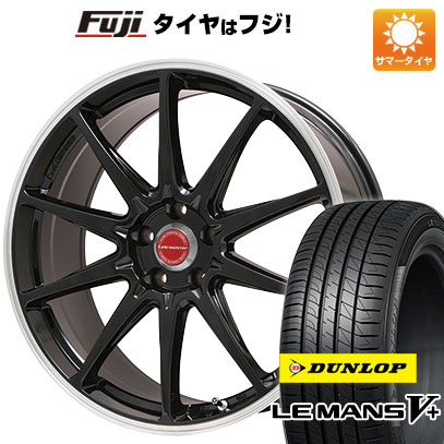 【新品国産5穴100車】 夏タイヤ ホイール4本セット 215/35R19 ダンロップ ルマン V+(ファイブプラス) レアマイスター LMスポーツRS10(グロスブラックリムポリッシュ) 19インチ(送料無料) サマータイヤ