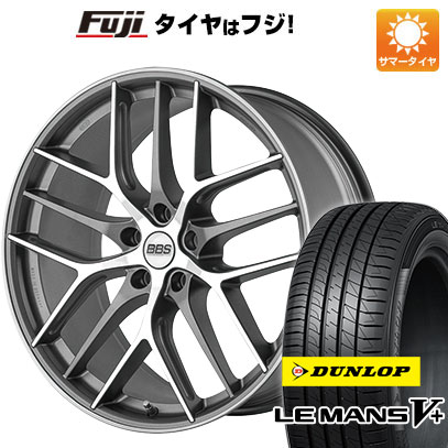 【新品国産5穴114.3車】 夏タイヤ ホイール4本セット 245/45R19 ダンロップ ルマン V+(ファイブプラス) BBS GERMANY CC-R グラファイトダイヤモンドカット 19インチ(送料無料)