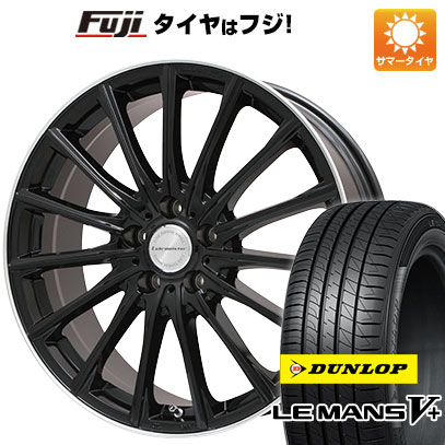 【新品国産5穴100車】 夏タイヤ ホイール4本セット 215/35R19 ダンロップ ルマン V+(ファイブプラス) レアマイスター LM-S FS15 (グロスブラック/リムポリッシュ) 19インチ(送料無料) サマータイヤ