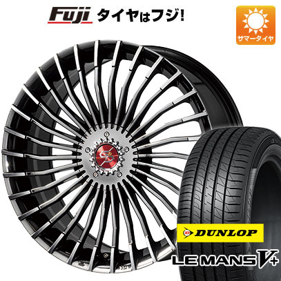 【新品国産5穴100車】 夏タイヤ ホイール4本セット 215/35R19 ダンロップ ルマン V+(ファイブプラス) プレミックス グラッパ f30 (BMCポリッシュ) 19インチ(送料無料) サマータイヤ