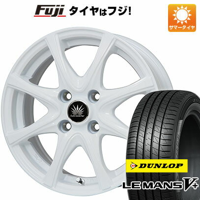【新品 軽自動車】N-BOX タント スペーシア 夏タイヤ ホイール4本セット 155/65R14 ダンロップ ルマン V+(ファイブプラス) プレミックス アマルフィV Jr(ホワイト) 14インチ(送料無料) サマータイヤ