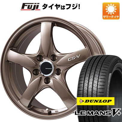 【新品国産5穴114.3車】 夏タイヤ ホイール4本セット 215/40R18 ダンロップ ルマン V+(ファイブプラス) レアマイスター CS-V(ブロンズ) 18インチ(送料無料) サマータイヤ