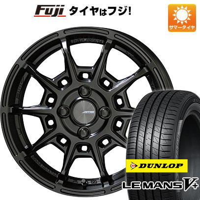 【新品国産4穴100車】 夏タイヤ ホイール4本セット 195/45R16 ダンロップ ルマン V+(ファイブプラス) 共豊 ガレルナ レフィーノ 16インチ(送料無料) サマータイヤ