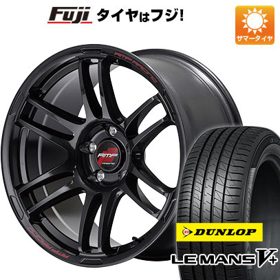 【新品国産5穴114.3車】 夏タイヤ ホイール4本セット 225/45R18 ダンロップ ルマン V+(ファイブプラス) MID RMP レーシング R26 18インチ(送料無料)