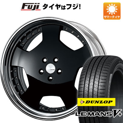 【新品国産車用5穴114.3】 夏タイヤ ホイール4本セット 225/40R19 ダンロップ ルマン V+(ファイブプラス) WORK ワーク ランベック LDZ 19インチ(送料無料)