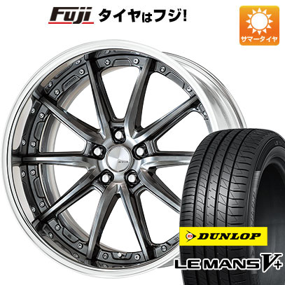 【新品国産5穴100車】 夏タイヤ ホイール4本セット 215/35R19 ダンロップ ルマン V+(ファイブプラス) WORK ワーク ランベック LS10 19インチ(送料無料) サマータイヤ