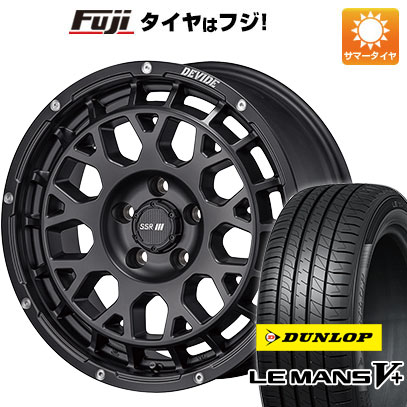 5/25はポイント最大42倍!!【エントリーでP5倍!(5/23 20:00-5/27 01:59)】 【新品 軽自動車】エブリイワゴン 夏タイヤ ホイール4本セット 165/50R15 ダンロップ ルマン V+(ファイブプラス) SSR ディバイド G：M 15インチ(送料無料)