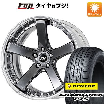 【新品国産5穴114.3車】 夏タイヤ ホイール4本セット 235/55R19 ダンロップ グラントレック PT5 ワーク バックレーベルジースト BST-2 19インチ(送料無料)