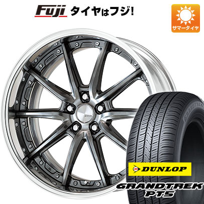 樂天商城 - 【新品国産車用5穴114.3】 夏タイヤ ホイール4本セット 225/55R19 ダンロップ グラントレック PT5 WORK ワーク ランベック LS10 8J 19インチ(送料無料)