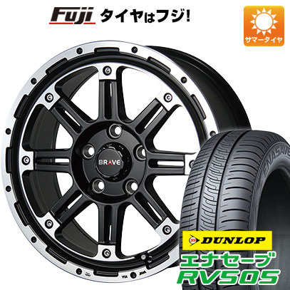 【新品国産5穴114.3車】 夏タイヤ ホイール4本セット 215/65R16 ダンロップ エナセーブ RV505 ブレスト バーンズテック ブレイブストリーム 16インチ(送料無料) サマータイヤ