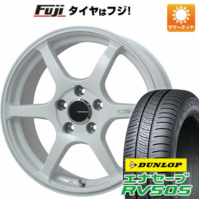 【新品国産車用5穴114.3】 夏タイヤ ホイール4本セット 215/50R17 ダンロップ エナセーブ RV505 レアマイスター CS-V6(ホワイト) 17インチ(送料無料)