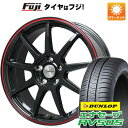 【新品国産5穴114.3車】 夏タイヤ ホイール4本セット 225/55R18 ダンロップ エナセーブ RV505 レアマイスター LMスポーツLM-QR グロスブラック/レッドライン 18インチ(送料無料) サマータイヤ
