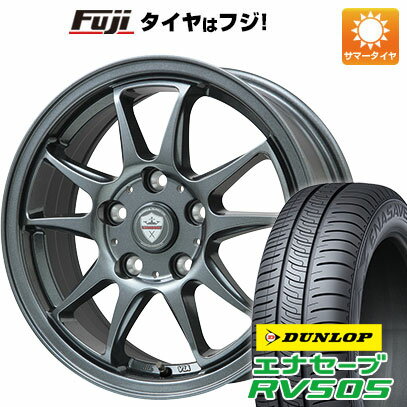 【新品国産5穴114.3車】 夏タイヤ ホイール4本セット 215/55R17 ダンロップ エナセーブ RV505 ブランドル KF28 17インチ(送料無料)