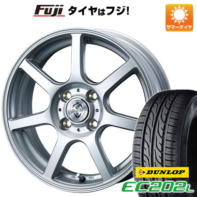 5/25はポイント最大42倍!!【エントリーでP5倍!(5/23 20:00-5/27 01:59)】 【新品 軽自動車】 夏タイヤ ホイール4本セット 145/80R13 ダンロップ EC202L ウェッズ トレファー ZR 13インチ(送料無料)