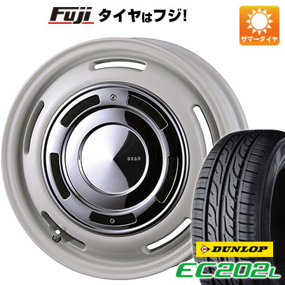 5/15限定!エントリーでポイント最大39倍! 【新品 軽自動車】 夏タイヤ ホイール4本セット 165/55R14 ダンロップ EC202L クリムソン ディーン クロスカントリー 14インチ(送料無料)