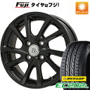 【新品 軽自動車】N-BOX タント スペーシア 夏タイヤ ホイール4本セット 155/65R14 ダンロップ EC202L ブランドル E04B 14インチ(送料無料)