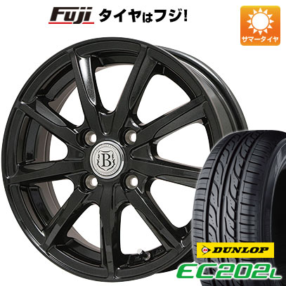 6/5限定!エントリーでポイント最大44倍! 【新品 軽自動車】 夏タイヤ ホイール4本セット 155/65R13 ダンロップ EC202L ブランドル E05B 13インチ(送料無料)