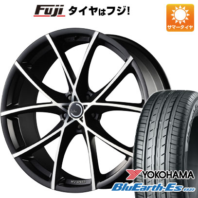 【新品国産車用5穴100】 夏タイヤ ホイール4本セット 215/40R18 ヨコハマ ブルーアース ES32 エムズスピード ジュリア フルスロットル 18インチ(送料無料)