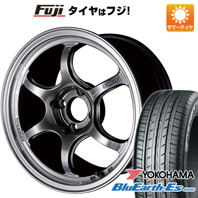 【新品国産車用4穴100】 夏タイヤ ホイール4本セット 185/55R15 ヨコハマ ブルーアース ES32 ヨコハマ アドバンレーシング RG-DII 15インチ(送料無料)