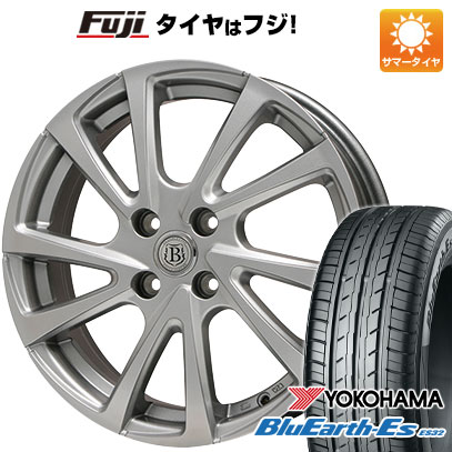 【新品国産4穴100車】 夏タイヤ ホイール4本セット 185/60R15 ヨコハマ ブルーアース ES32 ブランドル E04 15インチ(送料無料)