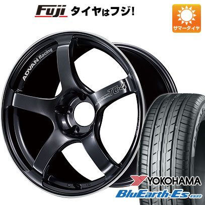 【新品国産4穴100車】 夏タイヤ ホイール4本セット 175/65R15 ヨコハマ ブルーアース ES32 ヨコハマ アドバンレーシング TC4 15インチ(送料無料)