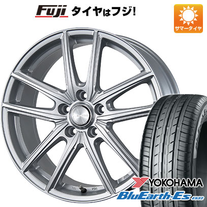 【新品国産車用5穴114.3】 夏タイヤ ホイール4本セット 215/55R17 ヨコハマ ブルーアース ES32 ブリヂストン エコフォルム SE-20 17インチ(送料無料)