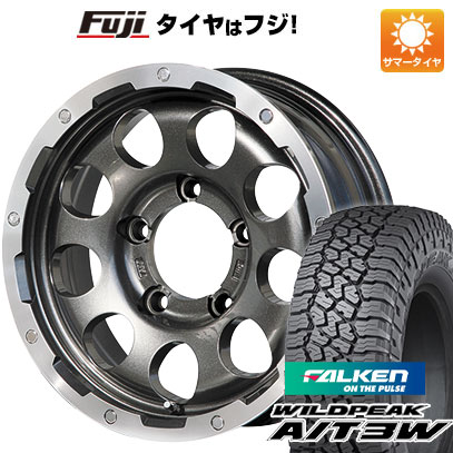 【新品】ジムニー 夏タイヤ ホイール4本セット 175/80R16 ファルケン ワイルドピーク A/T3W レアマイスター LMG CS-9 ガンメタリムポリッシュ 5.5J 16インチ(送料無料)