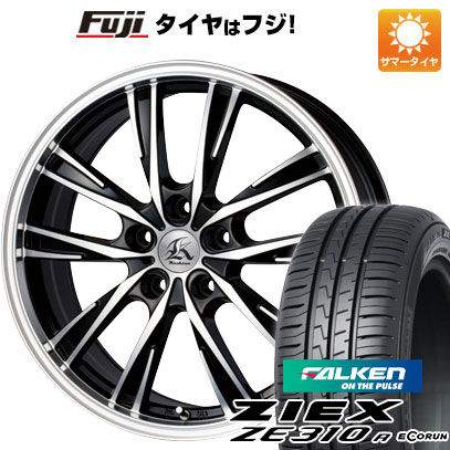 【新品国産5穴114.3車】 夏タイヤ ホイール4本セット 215/60R17 ファルケン ジークス ZE310R エコラン（限定） テクノピア カシーナ XV-5 17インチ(送料無料) サマータイヤ