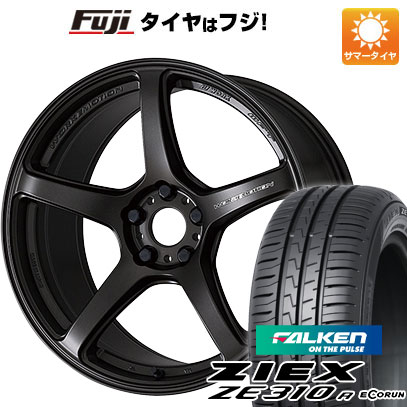 【新品国産5穴114.3車】 夏タイヤ ホイール4本セット 215/60R17 ファルケン ジークス ZE310R エコラン（限定） WORK ワーク エモーション T5R 17インチ(送料無料) サマータイヤ