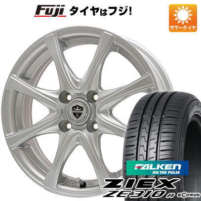 【新品国産車用4穴100】 夏タイヤ ホイール4本セット 195/45R16 ファルケン ジークス ZE310R エコラン(限定) エルベ エステローザ FSV 16インチ(送料無料)