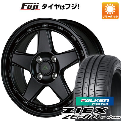 【新品国産4穴100車】 夏タイヤ ホイール4本セット 195/45R16 ファルケン ジークス ZE310R エコラン（限定） アルジェノン フェニーチェ クロスXC5 16インチ(送料無料) サマータイヤ