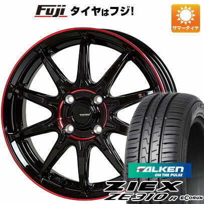 【新品国産4穴100車】 夏タイヤ ホイール4本セット 195/45R16 ファルケン ジークス ZE310R エコラン（限定） ホットスタッフ ジースピード P-05R 16インチ(送料無料) サマータイヤ
