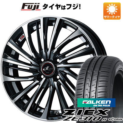 【新品国産4穴100車】 夏タイヤ ホイール4本セット 195/45R16 ファルケン ジークス ZE310R エコラン（限定） WEDS ウェッズ レオニス FS 16インチ(送料無料) サマータイヤ
