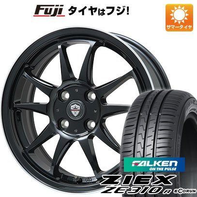 【新品国産4穴100車】 夏タイヤ ホイール4本セット 185/55R15 ファルケン ジークス ZE310R エコラン（限定） ブランドル KF28B 15インチ(送料無料) サマータイヤ