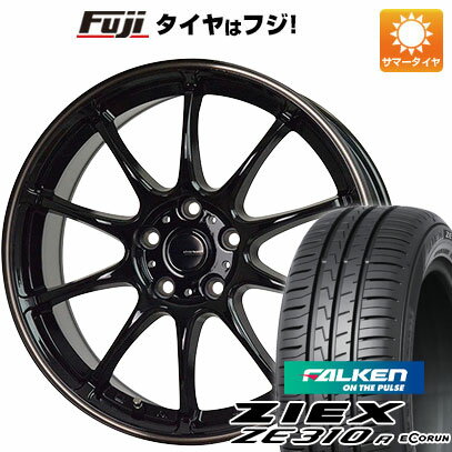 【新品国産車用5穴100】 夏タイヤ ホイール4本セット 205/55R16 ファルケン ジークス ZE310R エコラン(限定) ホットスタッフ ジースピード P-07 16インチ(送料無料)
