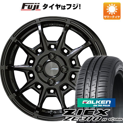 【新品国産4穴100車】 夏タイヤ ホイール4本セット 195/45R16 ファルケン ジークス ZE310R エコラン（限定） 共豊 ガレルナ レフィーノ 16インチ(送料無料) サマータイヤ