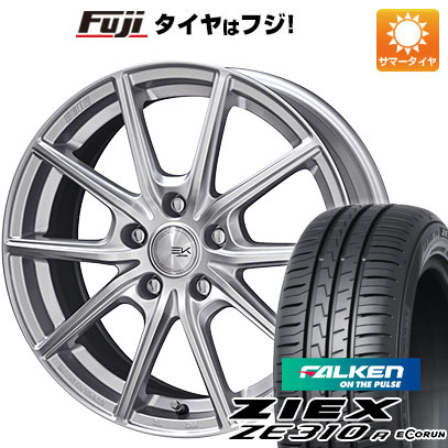 【新品国産5穴114.3車】 夏タイヤ ホイール4本セット 215/60R17 ファルケン ジークス ZE310R エコラン(限定) 共豊 ザインEK 17インチ(送料無料) サマータイヤ