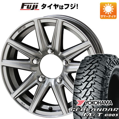 【新品】ジムニー 夏タイヤ ホイール4本セット 185/85R16 ヨコハマ ジオランダー M/T G003 共豊 ザインSS 16インチ(送料無料)