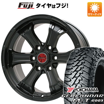 【新品】プラド/ハイラックス 夏タイヤ ホイール4本セット 265/70R17 ヨコハマ ジオランダー M/T G003 ビッグウエイ B-MUD K(マットブラック) トヨタ車専用 17インチ(送料無料)