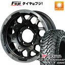 【新品】ジムニー 夏タイヤ ホイール4本セット 185/85R16 ヨコハマ ジオランダー M/T G003 レアマイスター LMG MS-9W ブラック/ブラッククリアリム 16インチ(送料無料)