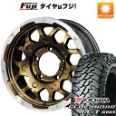 【新品】ジムニーシエラ 夏タイヤ ホイール4本セット 195/80R15 ヨコハマ ジオランダー M/T G003 レアマイスター LMG MS-9W ブロンズリムポリッシュ 15インチ(送料無料)