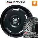 楽天フジコーポレーション【新品 軽自動車】軽トラ 軽バン 夏タイヤ ホイール4本セット 145/80R12 80/78N ヨコハマ ジオランダー M/T G003 プレミックス プディン（マットブラック） 12インチ（送料無料）