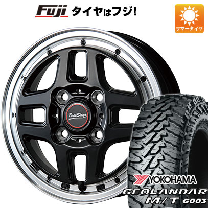 【新品 軽自動車】軽トラ 軽バン 夏タイヤ ホイール4本セット 145/80R12 80/78N ヨコハマ ジオランダー M/T G003 ブレスト ビートステージ WT-C 12インチ(送料無料) サマータイヤ