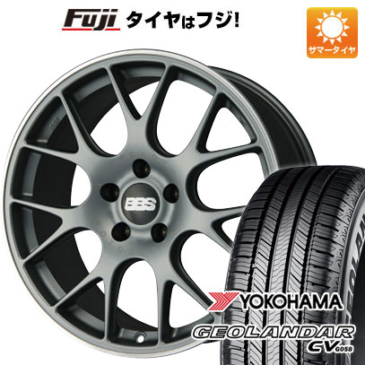 【新品国産車用5穴114.3】 夏タイヤ ホイール4本セット 235/55R20 ヨコハマ ジオランダー CV G058 BBS GERMANY CH-R サテンチタニウム 20インチ(送料無料)