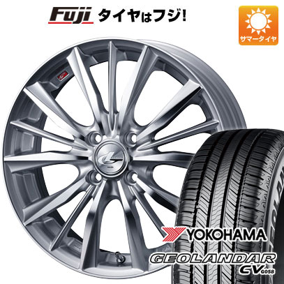 【新品 軽自動車】ハスラー デリカミニ(4WD) 夏タイヤ ホイール4本セット 165/60R15 ヨコハマ ジオランダー CV G058 WEDS ウェッズ レオニス VX 15インチ(送料無料) サマータイヤ