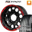 【新品】ジムニーシエラ 夏タイヤ ホイール4本セット 215/70R16 ヨコハマ ジオランダー CV G058 レアマイスター LMG MS-9W マットブラックレッドリム 16インチ(送料無料)