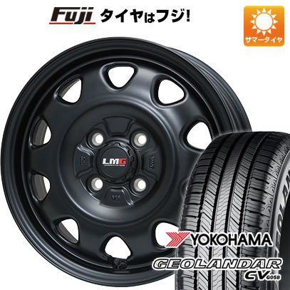 【新品 軽自動車】ハスラー デリカミニ(4WD) 夏タイヤ ホイール4本セット 165/60R15 ヨコハマ ジオランダー CV G058 レアマイスター LMG OFF-STYLE(マットブラック) 15インチ(送料無料) サマータイヤ