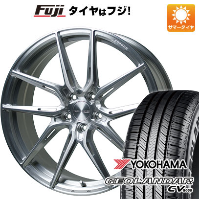 【新品国産5穴114.3車】 夏タイヤ ホイール4本セット 225/55R19 ヨコハマ ジオランダー CV G058 ホットスタッフ トラフィックスターフォージド TSF-02 19インチ(送料無料) サマータイヤ